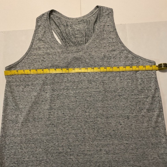 Athleta Drishti Textured Tank Top Heathered Gray/Blue - Picture 4 of 9